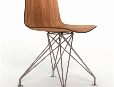 Стул из дуба на стальной опоре Yoko, Lema