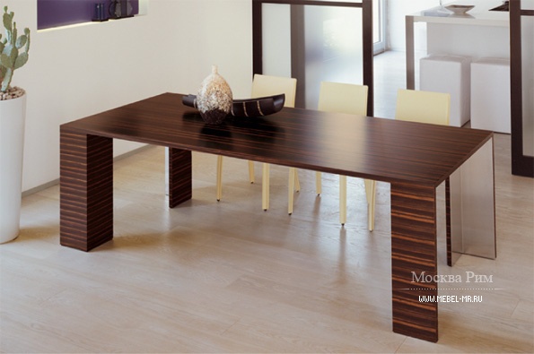 Стол обеденный на каркасе из массива древесины 102 Elle, Longhi