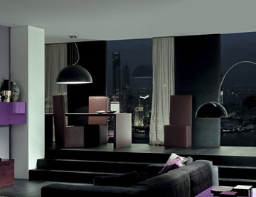 Стул с высокой спинкой обитый кожей York, Mobileffe