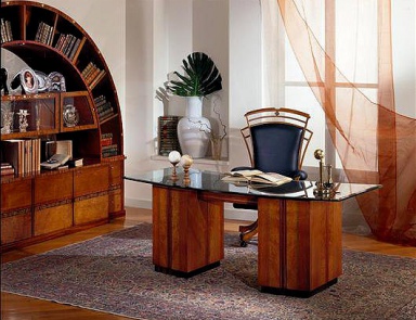 Стол письменный на каркасе из массива древесины SO24, Carpanelli