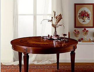 Стол обеденный раздвижной из массива дерева T472, Carpanelli