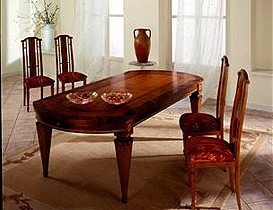 Стол обеденный разборный из массива дерева T522, Carpanelli