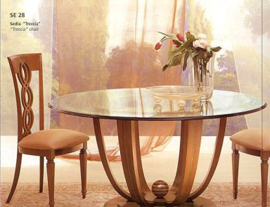 Стол обеденный со стеклянной столешницей TA26, Carpanelli