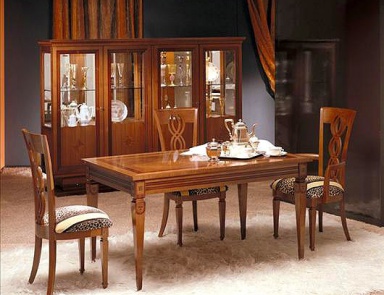 Стол обеденный раздвижной из массива клена или ореха TA29, Carpanelli