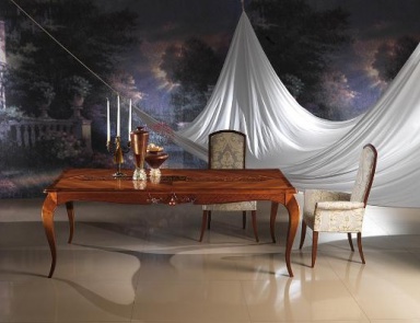 Стол обеденный раздвижной на каркасе из массива ореха TA33, Carpanelli