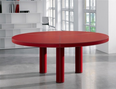 Стол обеденный обтянутый кожей King, Cattelan Italia