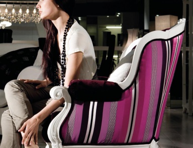 Кресло в текстильной обивке, Giorgio Piotto