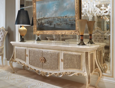 Буфет из массива древесины Baroque, Turri (мебель для столовой барокко, рококо)