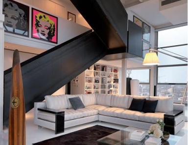 Двухместный диван, Turri (белый диван)