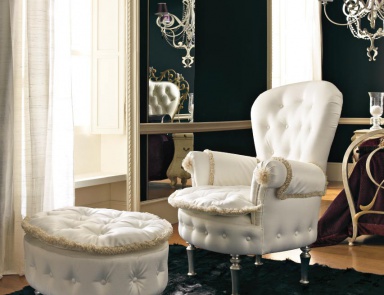 Кресло с пуфом для ног, Vittoria Orlandi