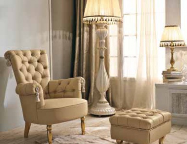 Кресло с пуфом для ног, Vittoria Orlandi