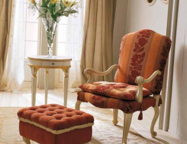 Кресло с пуфом для ног, Vittoria Orlandi