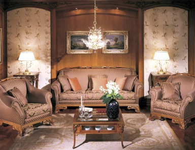 Гарнитур для гостиной Lilium, диван, кресла, C.L. Italia (классический диван)