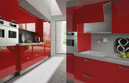 Кухня Light GLOSSY RED, Arrital Cucine