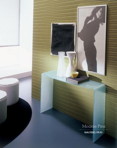Консоль из гнутого стекла Toga, Bontempi Casa