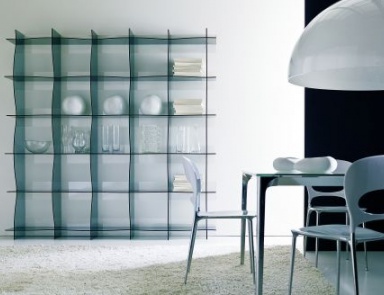 Книжный стеллаж из метакрилата Wave, Bontempi Casa