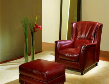 Кресло с пуфом для ног, Origgi Salotti