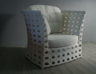 Кресло со съемными подушками, Rattan Wood