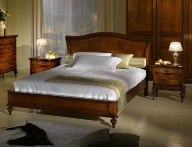 Двуспальная кровать на фигурных ножках, Zilio