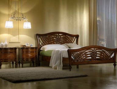 Двуспальная кровать на фигурных ножках, Zilio