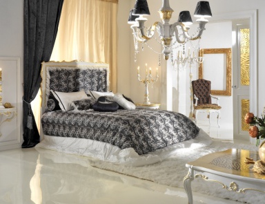 Двуспальная кровать с высоким изголовьем, Antico Borgo