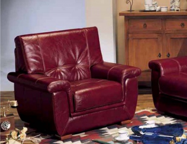 Кресло в кожаной обивке, Linea Due