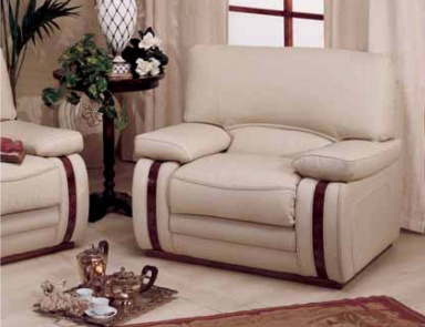 Кресло в кожаной обивке, Linea Due