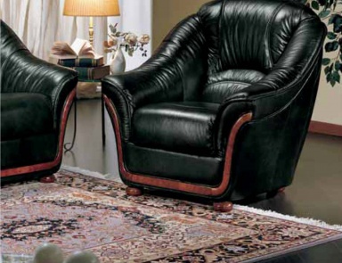 Кресло в кожаной обивке, Linea Due