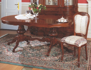 Обеденный стол на фигурных ножках, Stile Elisa