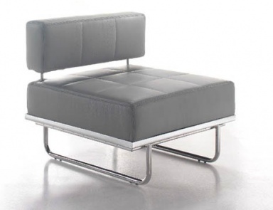 Кресло на металлическом каркасе, Art Leather