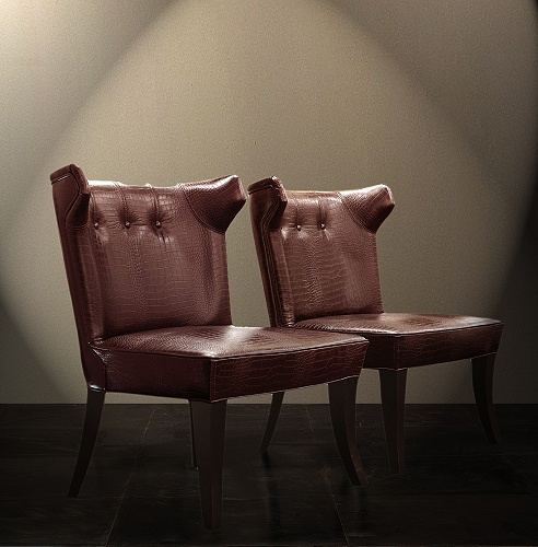 Кресло - стул с кожаной обивкой Guenda – Rugiano