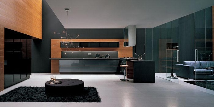 Кухня (гарнитур для кухни) Arrital Cucine, Methra METALLIZED GREY AND TEAK