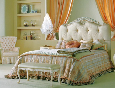 Двуспальная кровать с мягким изголовьем, Antonelli Moravio