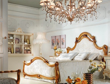 Двуспальная кровать с высоким изголовьем, Antonelli Moravio