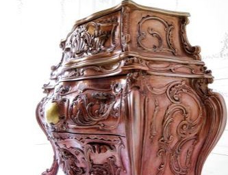 Деревянный комод, Boiserie Italia (мягкая мебель барокко, рококо)