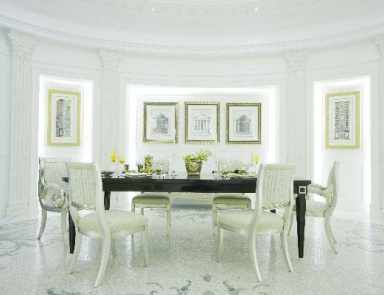 Гарнитур для столовой из дерева с позолотой, Versace Home