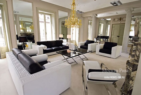Гарнитур для гостиной из массива дерева, Versace Home