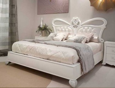Двуспальная кровать с фигурным изголовьем, Valderamobili