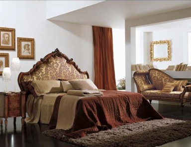 Двуспальная кровать с высоким изголовьем, Volpi