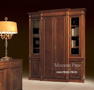 Книжный шкаф из массива древесины, DL Decor