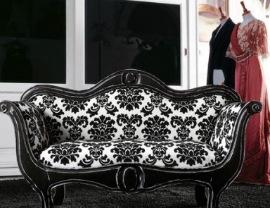 Двухместный диван с фигурной спинкой, Tonin casa