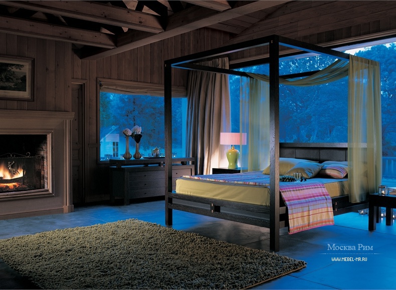 Двуспальная кровать с балдахином, Eden - Roche Bobois