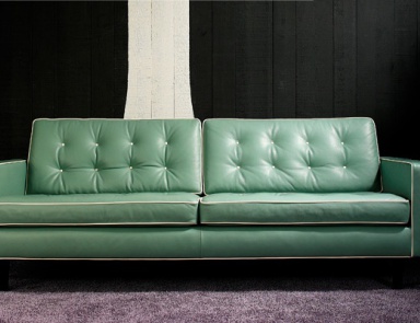 Двухместный диван в кожаной обивке, Contempo