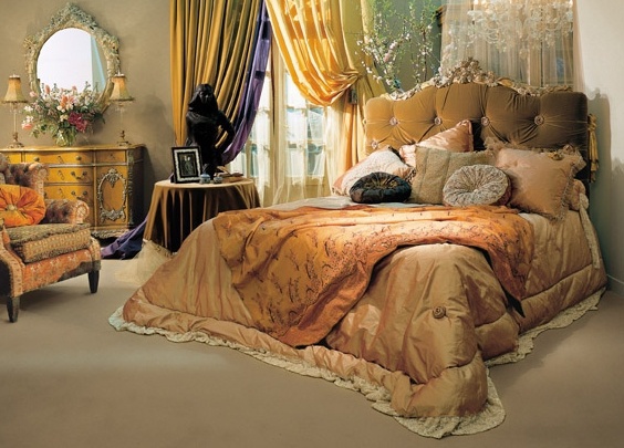 Двуспальная кровать с мягкими изголовьем, Roses Bed - Provasi