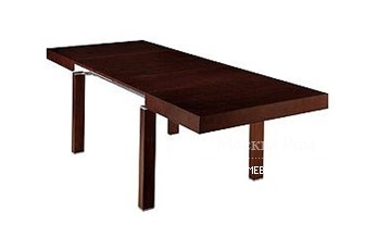 Стол обеденный раздвижной на каркасе из дерева Carre, Berloni