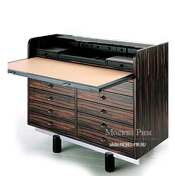 Стол письменный на каркасе из эбенового дерева 804 Ebony, Bernini