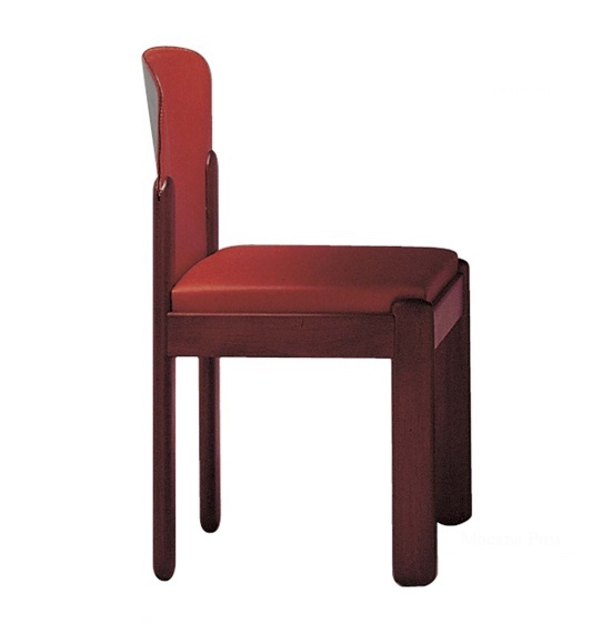 Стул на каркасе из дерева обитый кожей Dining furniture 621, Bernini