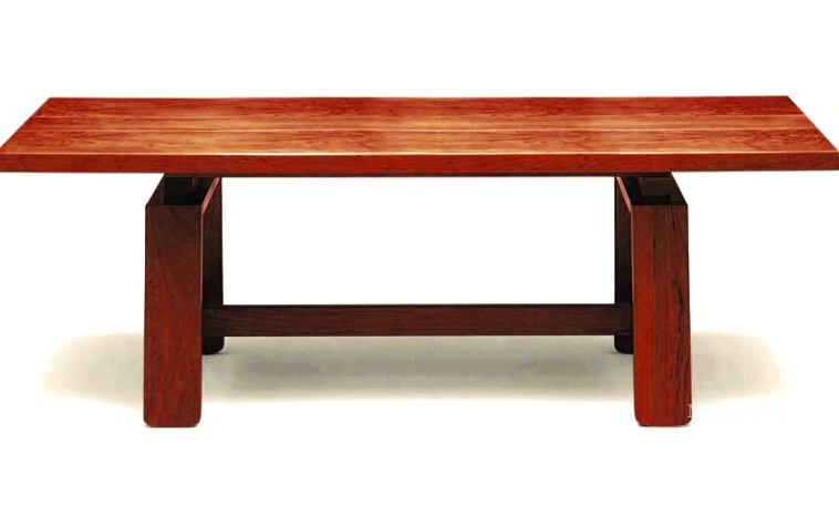 Стол обеденный прямоугольный на каркасе из дерева Dining furniture 661, Bernini