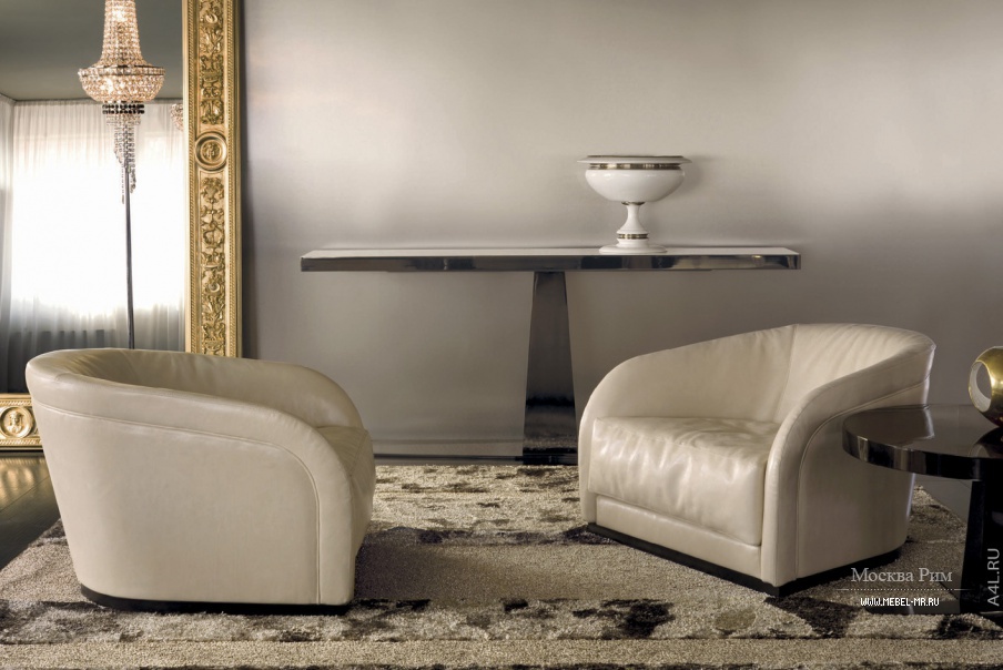 Кресло с закругленной спинкой, Pearl - Longhi