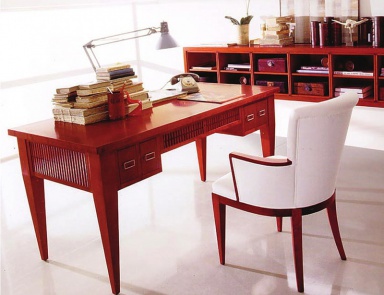 Кресло с подлокотниками на каркасе из вишни, Annibale Colombo